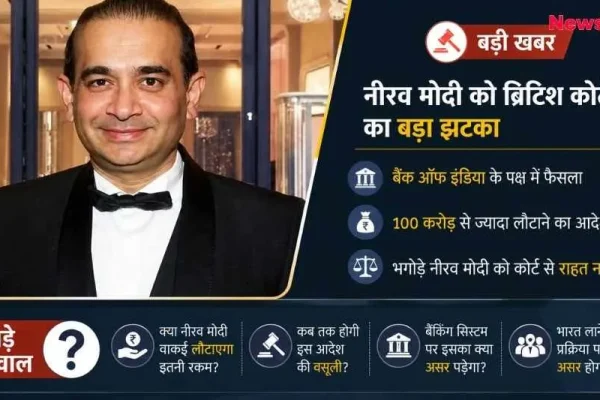 नीरव मोदी को ब्रिटिश कोर्ट का बड़ा झटका, 100 करोड़ लौटाने का आदेश - News Critic