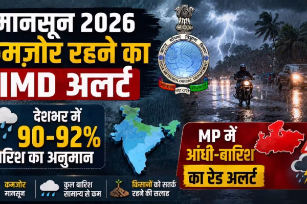 मानसून पर मौसम विभाग की चेतावनी, सामान्य से कम बारिश के संकेत