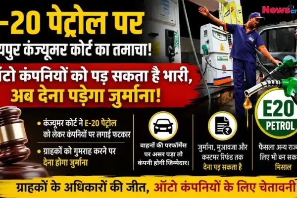 E-20 पेट्रोल मामले में रायपुर कंज्यूमर कोर्ट का ऑटो कंपनियों पर कड़ा एक्शन - News Critic.
