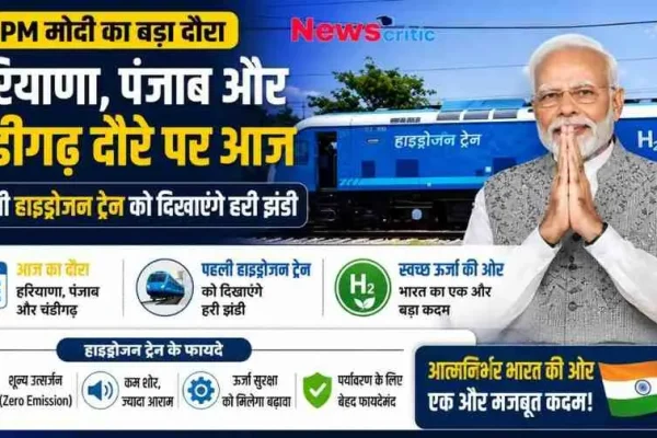 "पीएम मोदी हरियाणा, पंजाब और चंडीगढ़ के दौरे पर, भारत की पहली हाइड्रोजन ट्रेन का उद्घाटन करेंगे - News Critic"