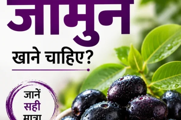 कटोरी में ताजे काले जामुन और बड़े हिंदी टेक्स्ट के साथ वेब स्टोरी का थंबनेल।