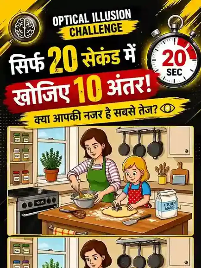सिर्फ 20 सेकंड में खोजिए 10 अंतर! क्या आपकी नजर है सबसे तेज?