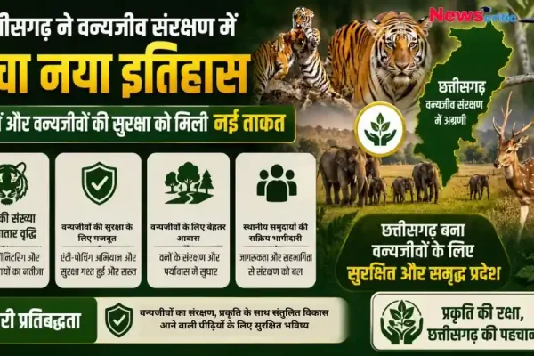 छत्तीसगढ़ ने वन्यजीव संरक्षण में रचा नया इतिहास, बाघों और अन्य जीवों की सुरक्षा हुई मजबूत - न्यूज़ क्रिटिक।