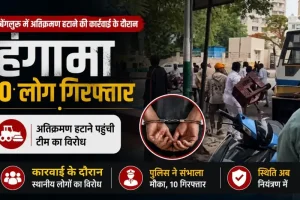 बेंगलुरु में अतिक्रमण हटाने की कार्रवाई के दौरान हंगामा, 10 लोग गिरफ्तार - News Critic