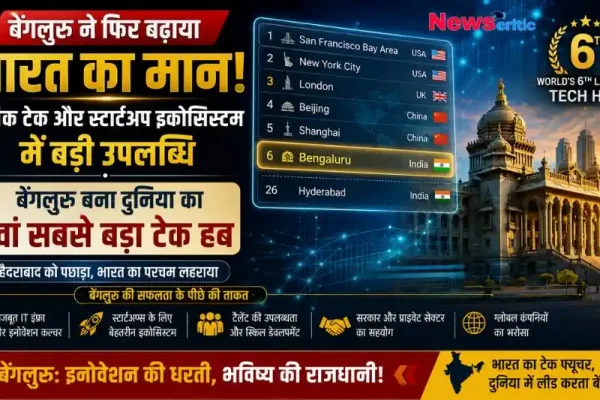 बेंगलुरु दुनिया का छठा सबसे बड़ा टेक हब बना, भारत की बड़ी उपलब्धि - न्यूज़ क्रिटिक।