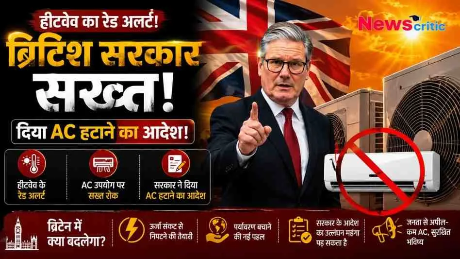 हीटवेव का रेड अलर्ट: ब्रिटिश सरकार सख्त, दिया AC हटाने का आदेश | News Critic