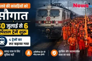 रेलवे की कांवड़ियों को सौगात: 30 जुलाई से 6 स्पेशल ट्रेनें शुरू, 4 ट्रेनों का रूट बढ़ाया गया - News Critic