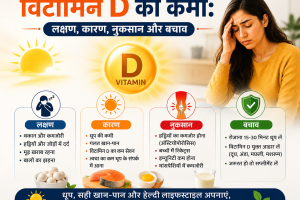 विटामिन D की कमी लक्षण, कारण, नुकसान और बचाव