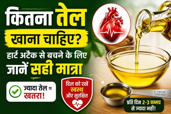 कितना तेल खाना चाहिए? हार्ट अटैक से बचने के लिए जानें सही मात्रा