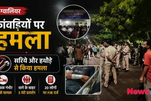 ग्वालियर: कांवड़ियों पर हमला, सरिए और हथौड़े से किया वार - News Critic