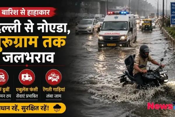 बारिश से हाहाकार: दिल्ली से नोएडा, गुरुग्राम तक जलभराव - News Critic