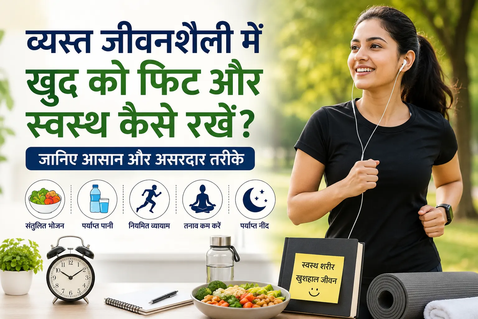 व्यस्त जीवनशैली में खुद को स्वस्थ और फिट कैसे रखें जानिए आसान तरीके