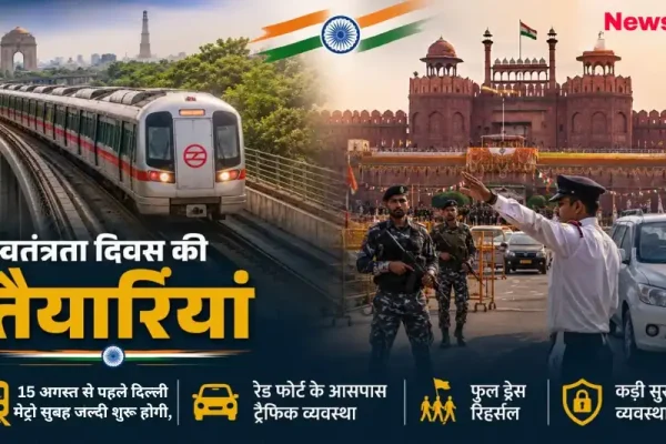 15 अगस्त स्वतंत्रता दिवस की तैयारियां: लाल किला सुरक्षा, दिल्ली मेट्रो समय और ट्रैफिक एडवाइजरी – News Critic