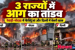 रेवाड़ी, नोएडा की फैक्ट्रियों और दिल्ली की बेकरी में भीषण आग का तांडव - News Critic