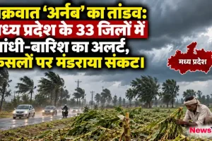 चक्रवात 'अर्नब' के तांडव और मध्य प्रदेश के 33 जिलों में आंधी-बारिश के अलर्ट से फसलों पर मंडराते संकट का दृश्य - News Critic