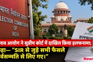 सुप्रीम कोर्ट में चुनाव आयोग द्वारा SIR प्रक्रिया को लेकर दाखिल हलफनामा - News Critic
