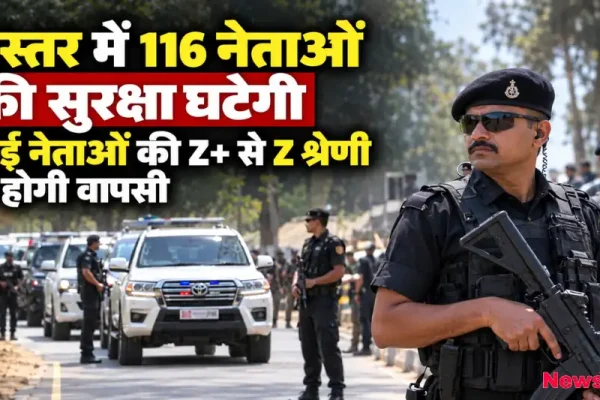बस्तर में 116 नेताओं की सुरक्षा घटने और कई नेताओं की Z+ से Z श्रेणी में वापसी का दृश्य - News Critic