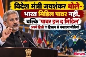विदेश मंत्री एस जयशंकर अंतरराष्ट्रीय मंच पर संबोधन देते हुए और वैश्विक मानचित्र पर भारत का प्रभाव - News Critic