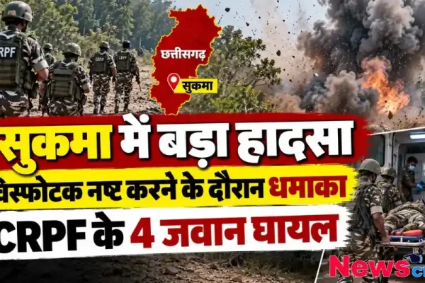 सुकमा में विस्फोटक नष्ट करने के दौरान हुए धमाके में घायल सीआरपीएफ के 4 जवान - News Critic